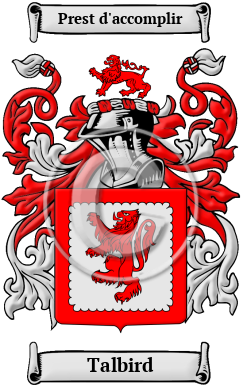 Talbird Family Crest/Coat of Arms