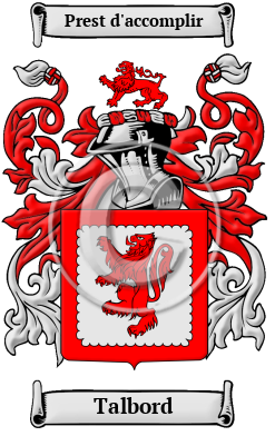 Talbord Family Crest/Coat of Arms