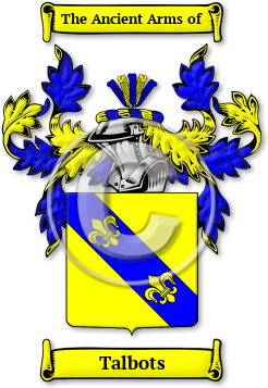 Talbots Family Crest Download (jpg) Legacy Series - 150 DPI