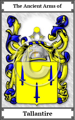 Tallantire Family Crest Download (JPG)  Book Plated - 150 DPI