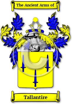 Tallantire Family Crest Download (jpg) Legacy Series - 150 DPI