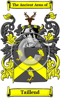 Taillend Family Crest/Coat of Arms