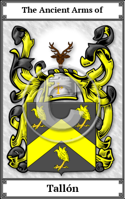 Tallón Family Crest Download (JPG) Book Plated - 600 DPI