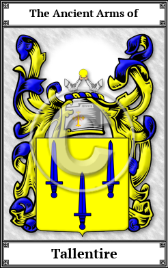 Tallentire Family Crest Download (JPG)  Book Plated - 150 DPI