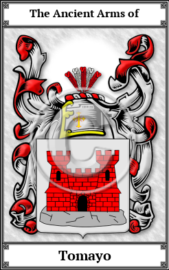 Tomayo Family Crest Download (JPG)  Book Plated - 150 DPI