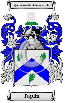 Taplin Name Meaning, Family History, Family Crest & Coats of Arms