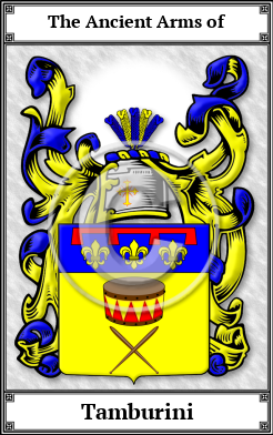 Tamburini Family Crest Download (JPG) Book Plated - 600 DPI