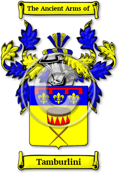 Tamburlini Family Crest Download (jpg) Legacy Series - 150 DPI