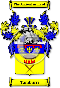 Tamburri Family Crest Download (jpg) Legacy Series - 150 DPI