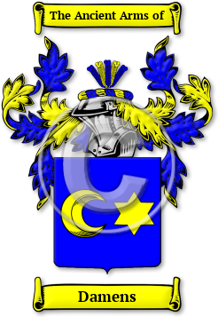 Damens Family Crest Download (jpg) Legacy Series - 150 DPI