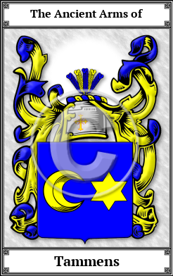Tammens Family Crest Download (JPG)  Book Plated - 150 DPI