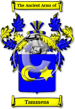 Tammens Family Crest Download (jpg) Legacy Series - 150 DPI