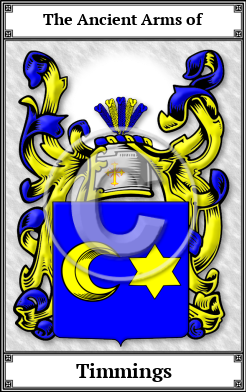 Timmings Family Crest Download (JPG)  Book Plated - 150 DPI