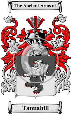 Tannahill Family Crest Download (jpg) Heritage Series - 150 DPI