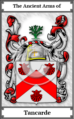 Tancarde Family Crest Download (JPG) Book Plated - 600 DPI