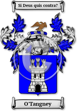 O'Tangney Family Crest Download (jpg) Legacy Series - 150 DPI