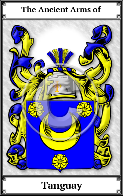 Tanguay Family Crest Download (JPG)  Book Plated - 150 DPI