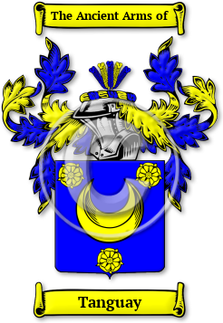 Tanguay Family Crest Download (jpg) Legacy Series - 150 DPI