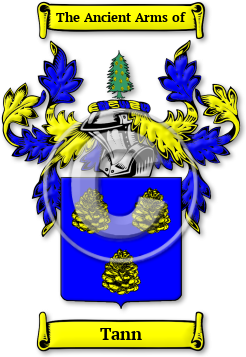 Tann Family Crest Download (jpg) Legacy Series - 150 DPI