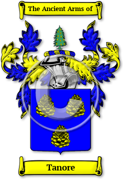 Tanore Family Crest Download (jpg) Legacy Series - 150 DPI