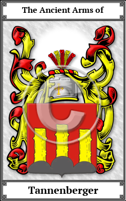Tannenberger Family Crest Download (JPG) Book Plated - 600 DPI