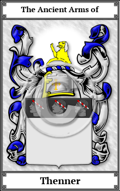 Thenner Family Crest Download (JPG) Book Plated - 600 DPI