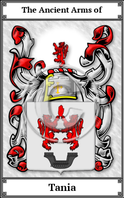 Tania Family Crest Download (JPG) Book Plated - 300 DPI