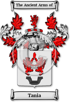 Tania Family Crest Download (JPG) Legacy Series - 300 DPI