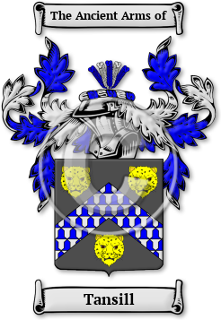 Tansill Family Crest Download (jpg) Legacy Series - 150 DPI