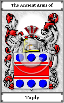 Taply Family Crest Download (JPG)  Book Plated - 150 DPI