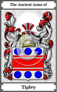 Tipley Family Crest Download (JPG)  Book Plated - 150 DPI