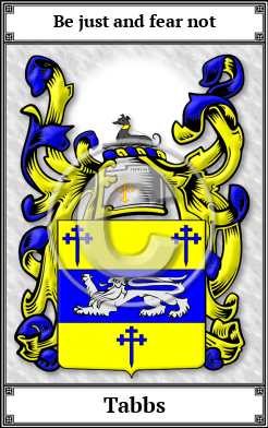 Tabbs Family Crest Download (JPG)  Book Plated - 150 DPI