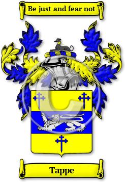 Tappe Family Crest Download (jpg) Legacy Series - 150 DPI