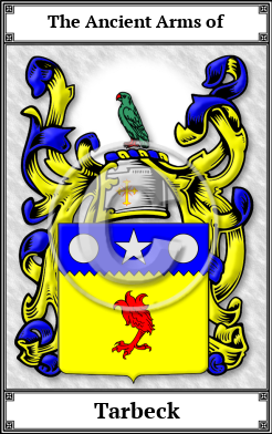 Tarbeck Family Crest Download (JPG)  Book Plated - 150 DPI