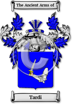 Tardi Family Crest Download (jpg) Legacy Series - 150 DPI