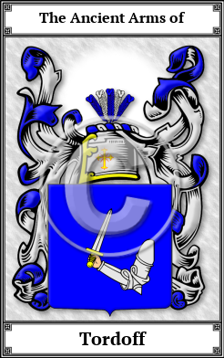 Tordoff Family Crest Download (JPG) Book Plated - 600 DPI