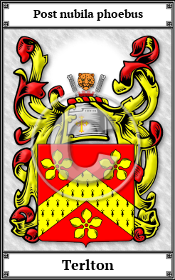 Terlton Family Crest Download (JPG)  Book Plated - 150 DPI