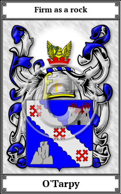O'Tarpy Family Crest Download (JPG) Book Plated - 600 DPI