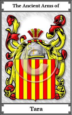 Tara Family Crest Download (JPG)  Book Plated - 150 DPI