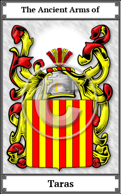 Taras Family Crest Download (JPG)  Book Plated - 150 DPI