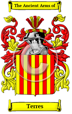 Terres Family Crest Download (JPG) Heritage Series - 600 DPI