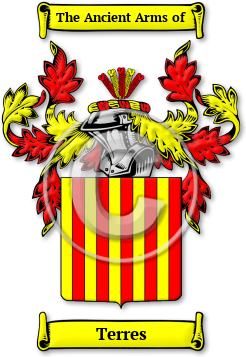 Terres Family Crest Download (JPG) Legacy Series - 300 DPI