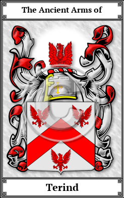Terind Family Crest Download (JPG)  Book Plated - 150 DPI