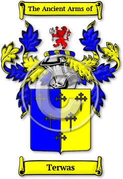 Terwas Family Crest Download (jpg) Legacy Series - 150 DPI