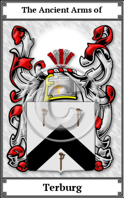 Terburg Family Crest Download (JPG)  Book Plated - 150 DPI