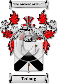 Terburg Family Crest Download (jpg) Legacy Series - 150 DPI