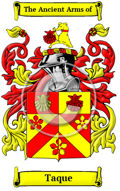 Taque Family Crest Download (JPG) Heritage Series - 600 DPI