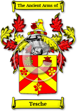 Tesche Family Crest Download (jpg) Legacy Series - 150 DPI