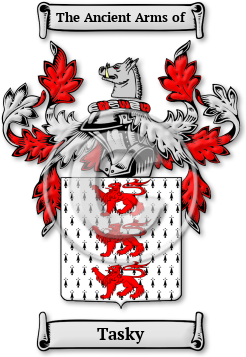 Tasky Family Crest Download (jpg) Legacy Series - 150 DPI