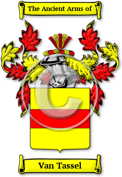 Van Tassel Family Crest Download (jpg) Legacy Series - 150 DPI